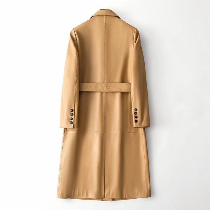 Belted leather coat | Womens Jackets Jackets Jackets