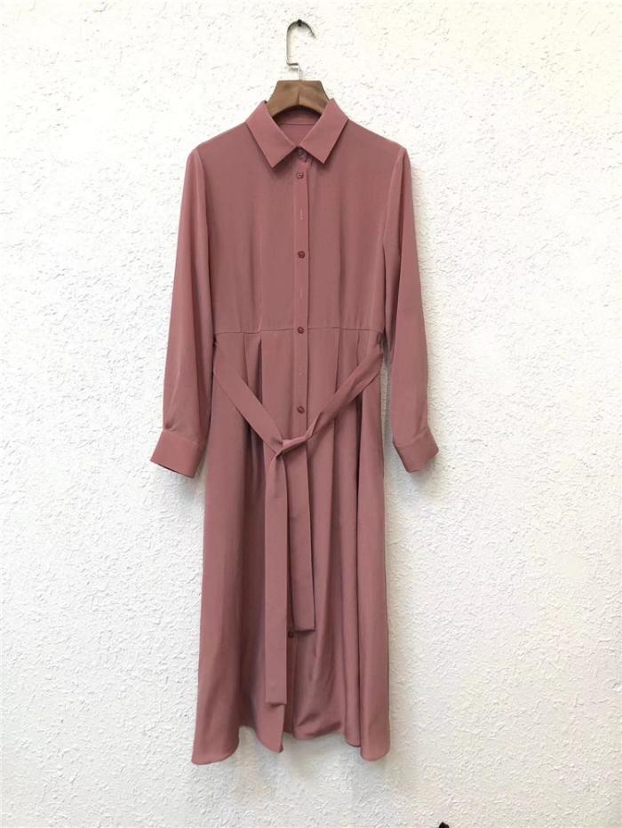 Belted satin midi shirt dress | Womens Dresses Dresses Dresses