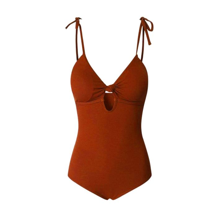 Celine cut-out seersucker swimsuit | Womens Beachwear Beachwear Beachwear