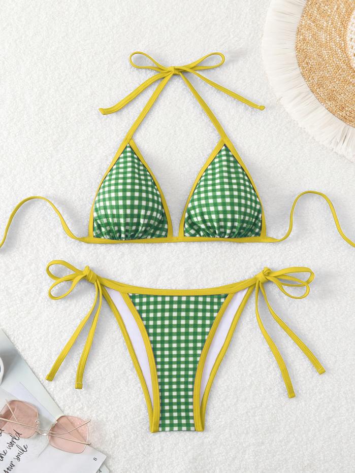 Check bikini top | Womens Beachwear Beachwear Beachwear