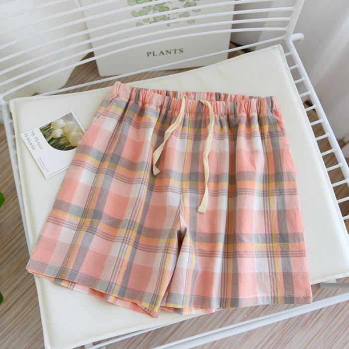 Cindy checked cotton shorts | Womens Shorts Shorts Shorts