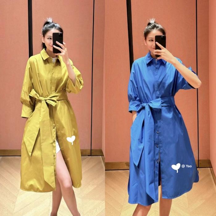 Colour-blocked cotton-poplin midi shirt dress | Womens Dresses Dresses Dresses