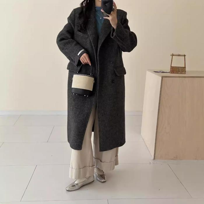 Double-breasted alpaca-blend coat | Womens Coats Coats Coats