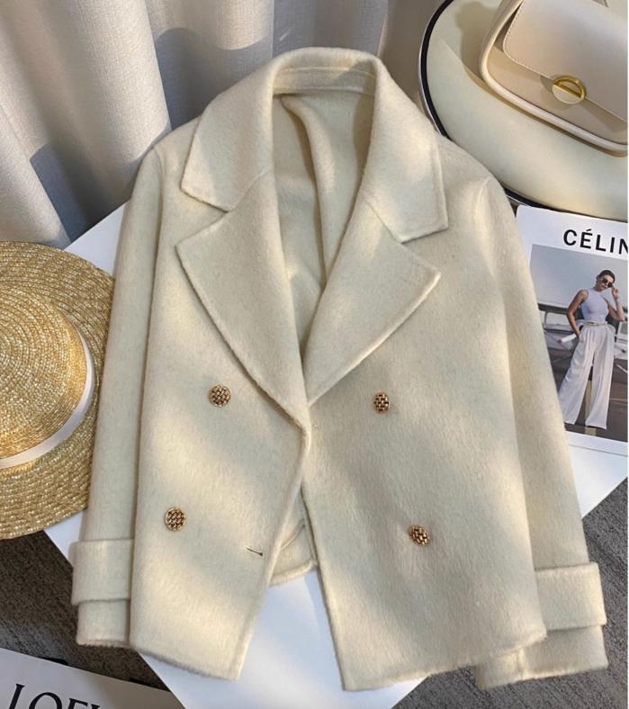 Double-breasted wool peacoat | Womens Coats Coats Coats