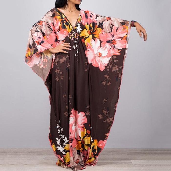 Eloise floral-print maxi kaftan dress | Womens Dresses Dresses Dresses