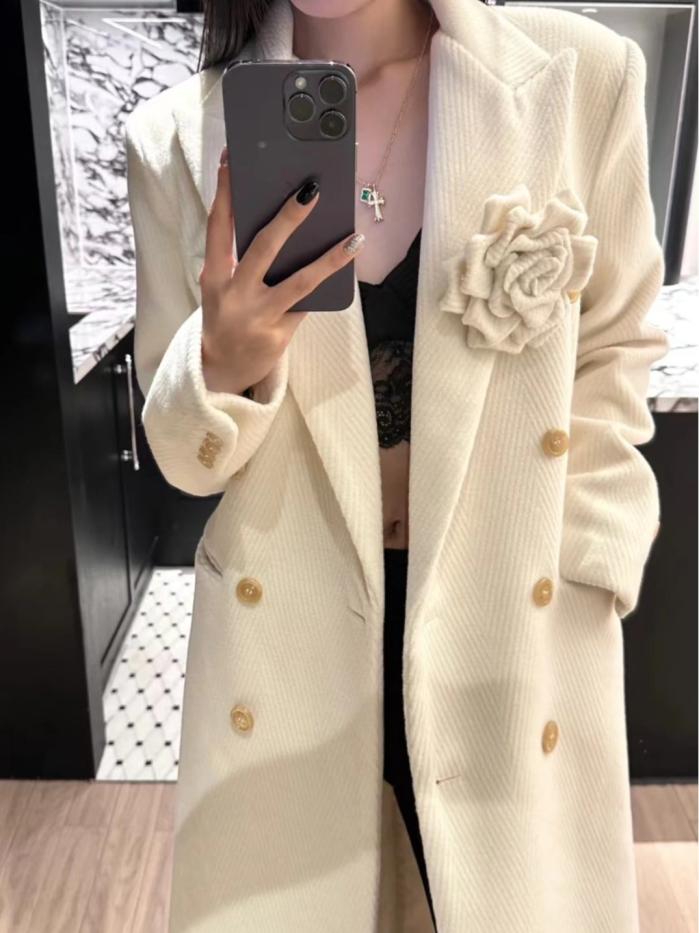 Floral double-breasted coat | Womens Coats Coats Coats