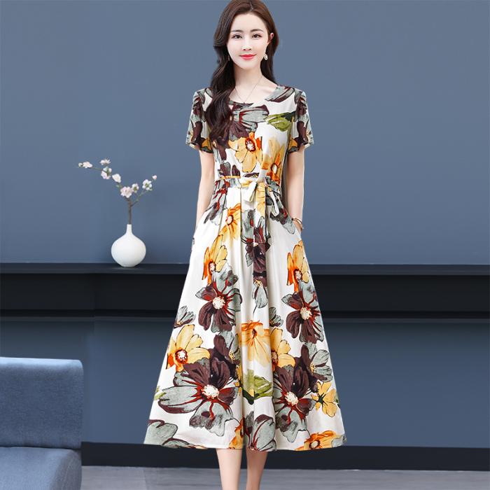 Floral-print cloqué midi dress | Womens Dresses Dresses Dresses