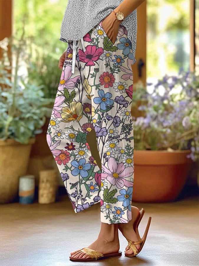 Floral-print cloqué trousers | Womens Trousers Trousers Trousers