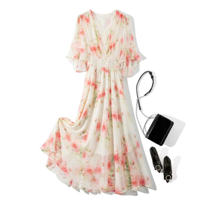 Floral-print cotton-blend maxi dress | Womens Dresses Dresses Dresses