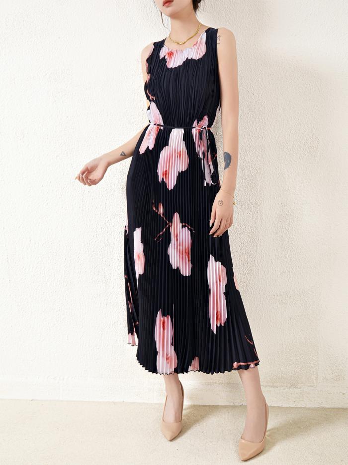 Floral-print pleated midi dress | Womens Dresses Dresses Dresses