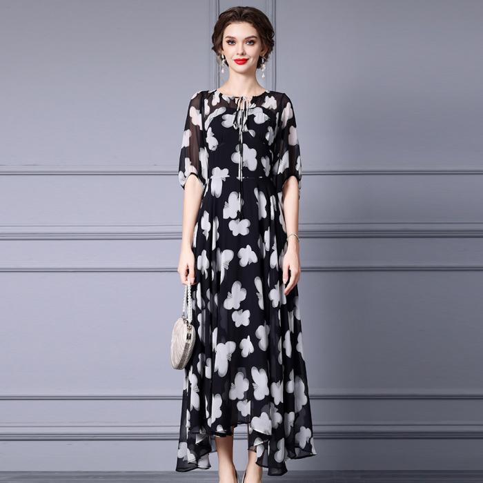 Floral-print satin midi dress | Womens Dresses Dresses Dresses