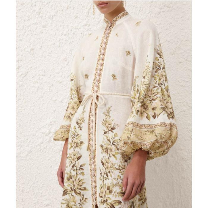 Gisela floral-print linen maxi shirt dress | Womens Dresses Dresses Dresses