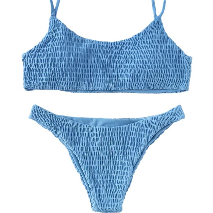 Gloria seersucker bandeau bikini | Womens Beachwear Beachwear Beachwear