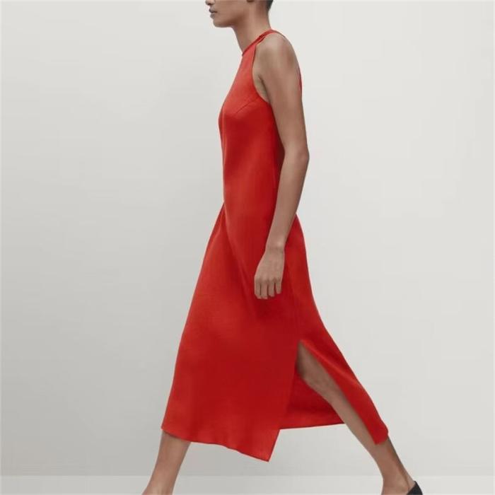 Halterneck silk-satin maxi dress | Womens Dresses Dresses Dresses