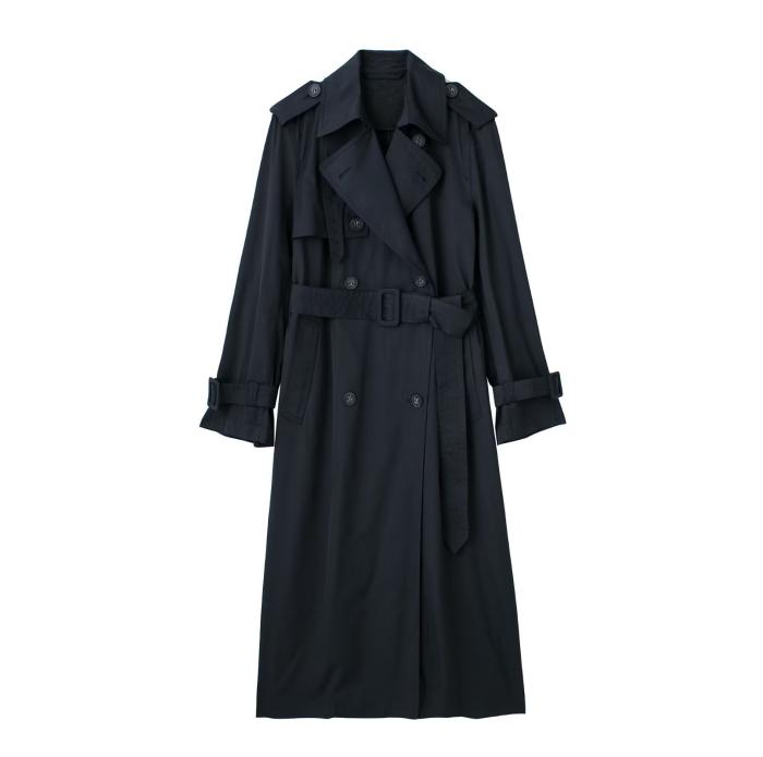 Long silk blend trench coat | Womens Coats Coats Coats