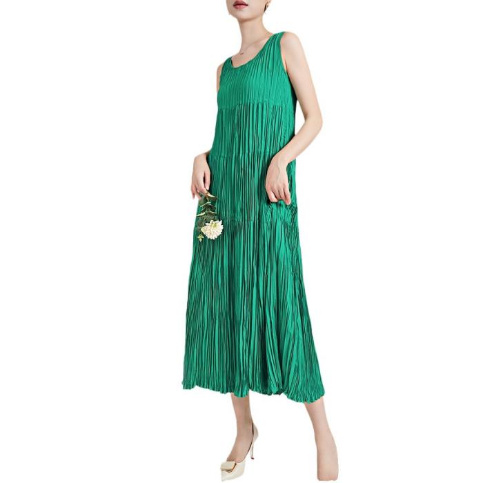 Pleated satin midi dress | Womens Dresses Dresses Dresses