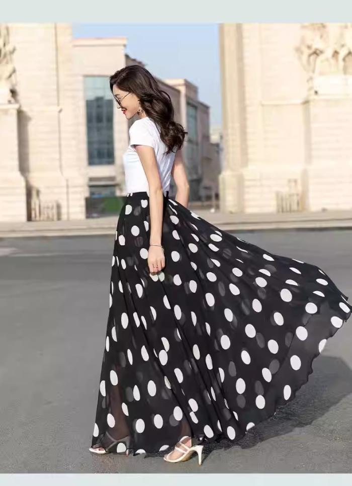 Polka-dot plissé silk-chiffon midi dress | Womens Dresses Dresses Dresses