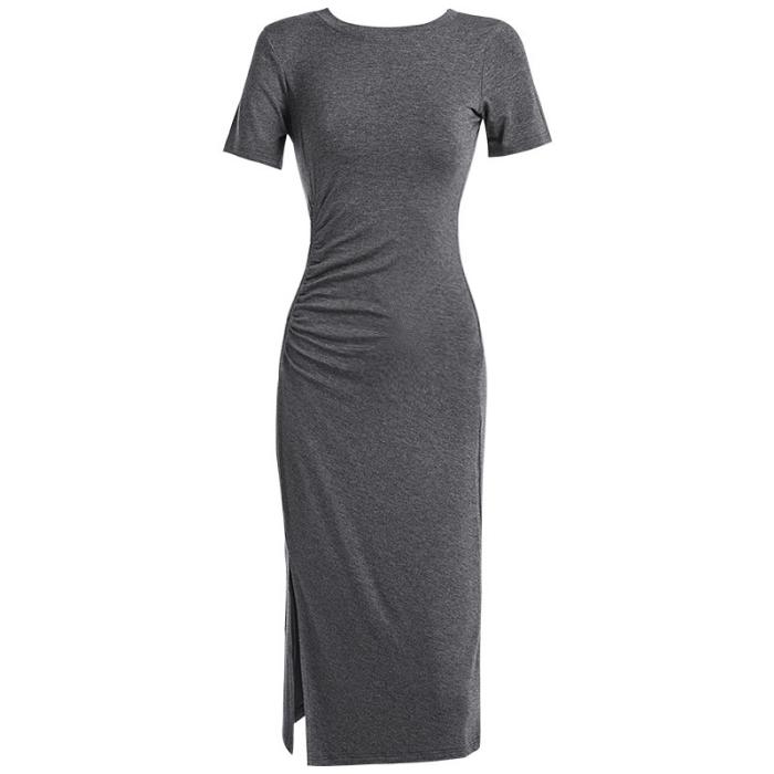 Ruched stretch-cotton midi dress | Womens Dresses Dresses Dresses