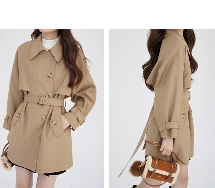 Short lightweight gabardine trench coat | Womens Coats Coats Coats