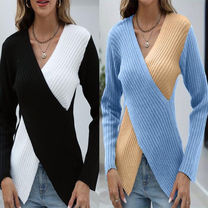 Marisol ribbed colour-blocked jumper | Womens Knitwear Knitwear Knitwear